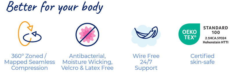 Better for your body - Certified skin safe - Antibacterial
