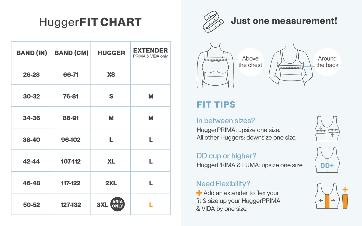 Compression Bra Sizing Guide | How to Measure Your Fit