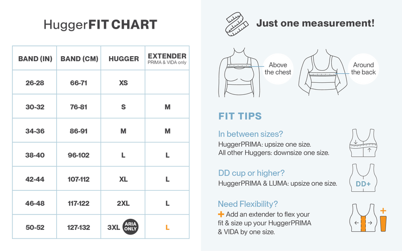 Compression Bra Sizing Guide | How to Measure Your Fit