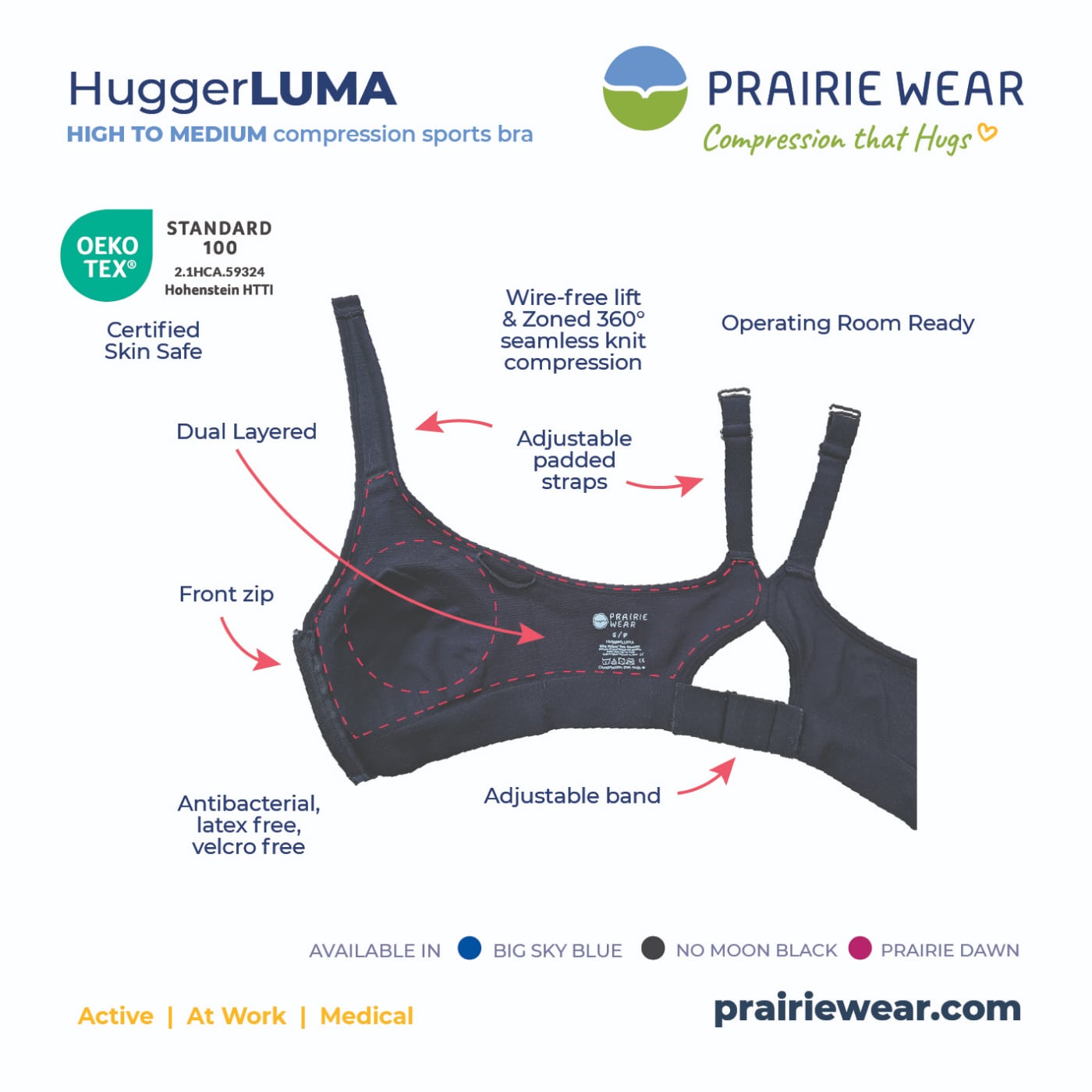 Prairie HuggerPRIMA Wireless Bra Black – Victoria's Attic